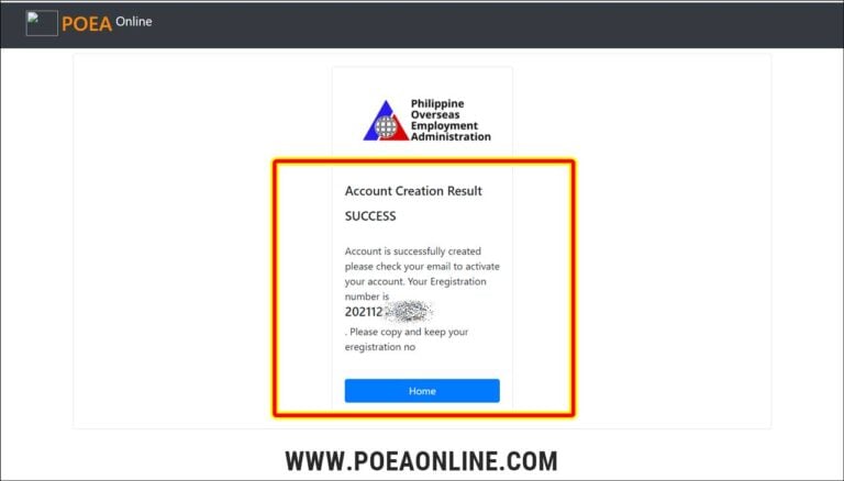 How to Register in POEA eRegistration Portal Online / DMW eRegistration ...