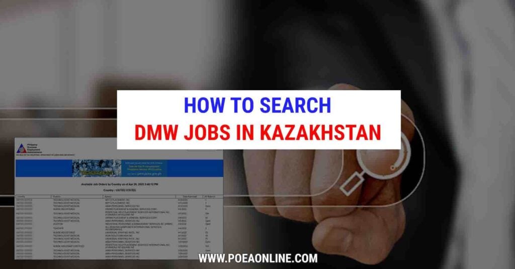 Poea Jobs Abroad Poea Jobs Abroad